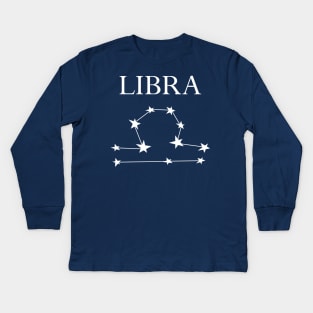 Libra Symbol Kids Long Sleeve T-Shirt